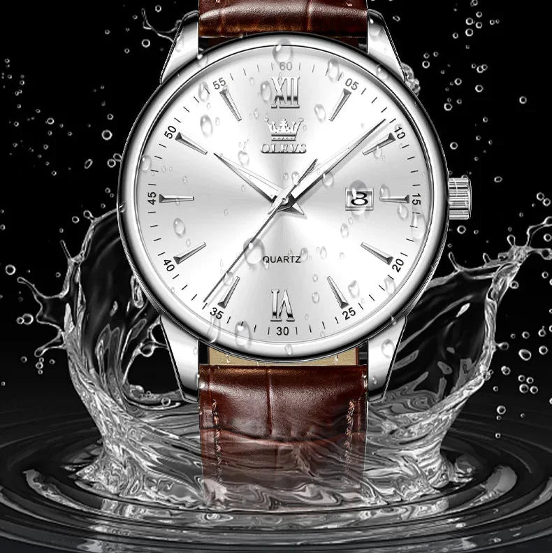 Relógio Masculino com Pulseira de Couro Luigi Dellon