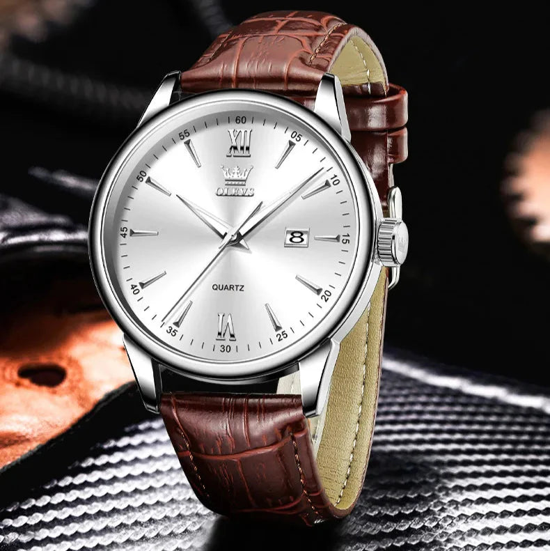 Relógio Masculino com Pulseira de Couro Luigi Dellon