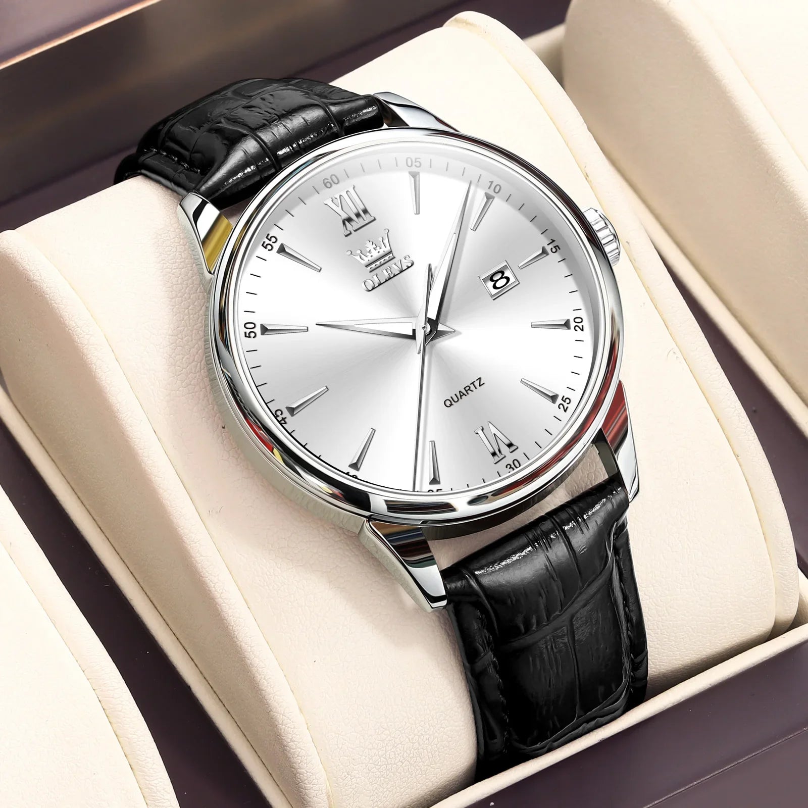 Relógio Masculino com Pulseira de Couro Luigi Dellon