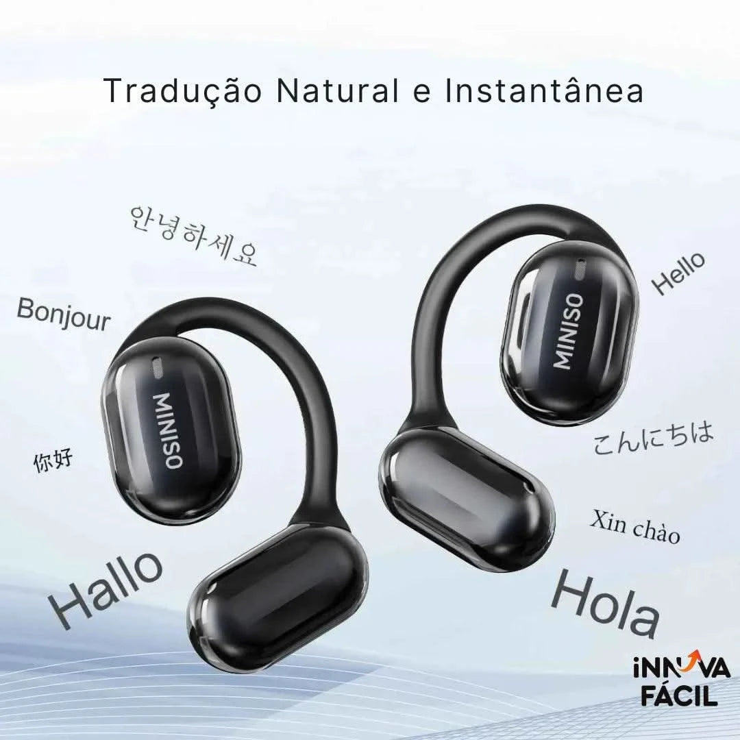 Fone Tradutor Bluetooth Miniso MS162 – Tradução em Tempo Real