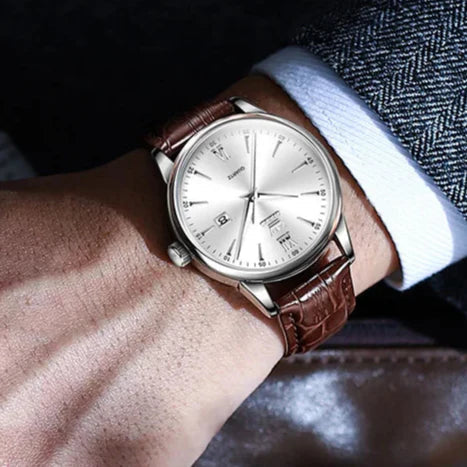 Relógio Masculino com Pulseira de Couro Luigi Dellon