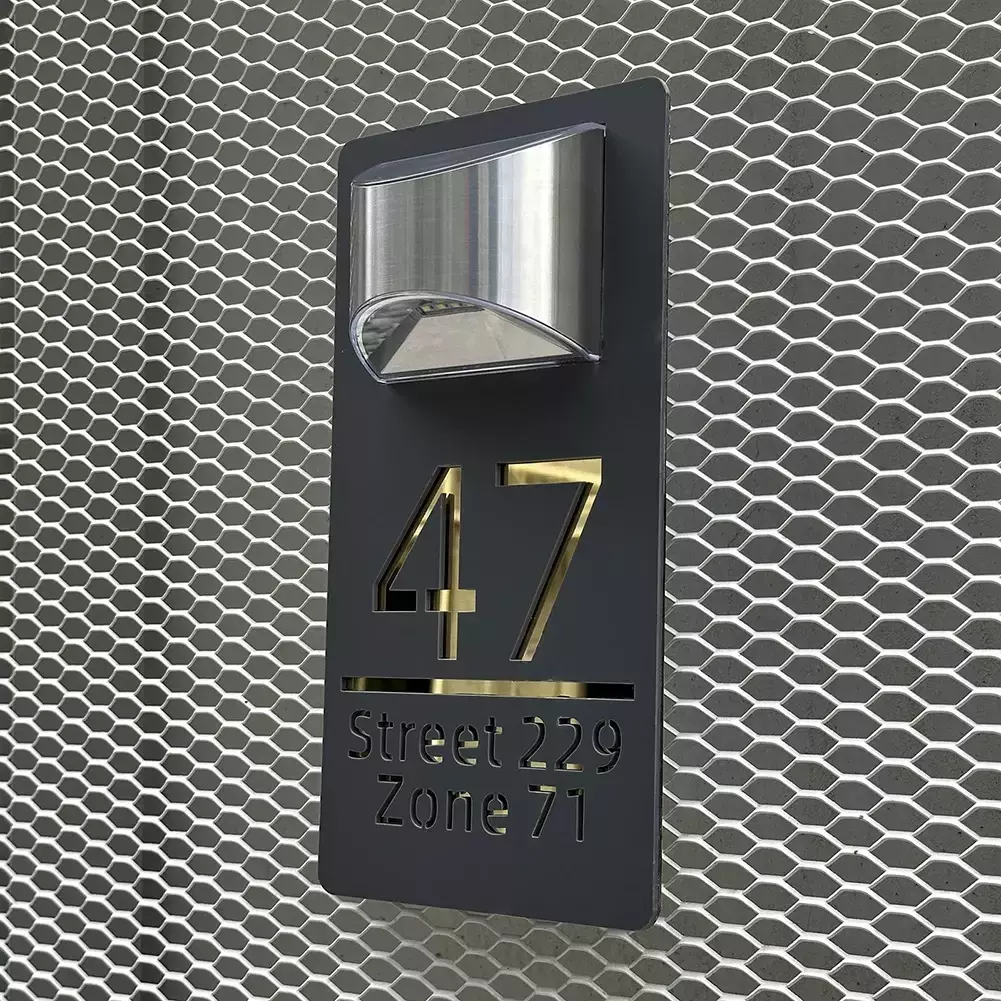 Placa Residencial e comercial personalizada com energia Solar!