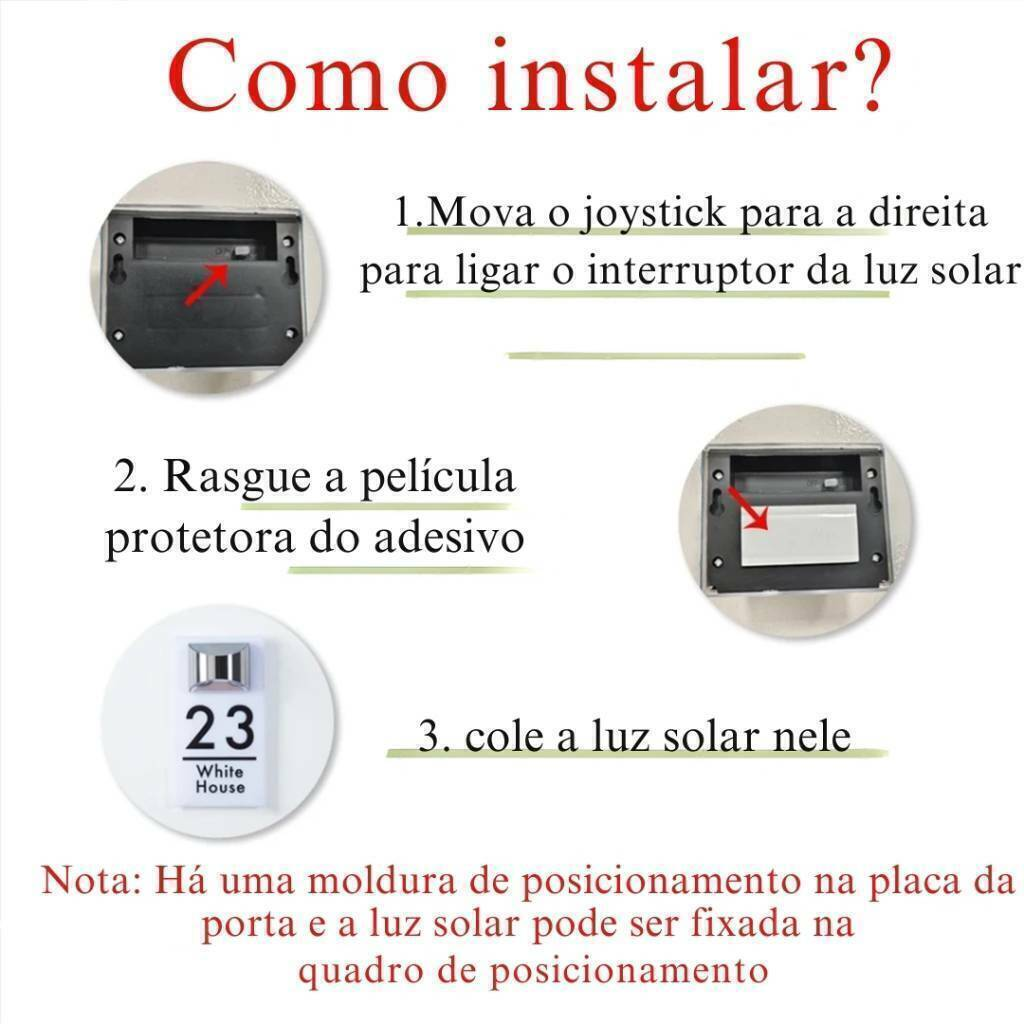 Placa Residencial e comercial personalizada com energia Solar!