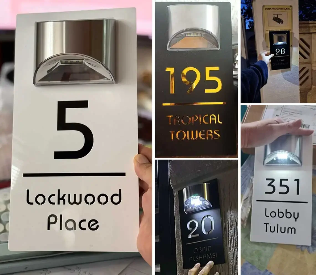 Placa Residencial e comercial personalizada com energia Solar!