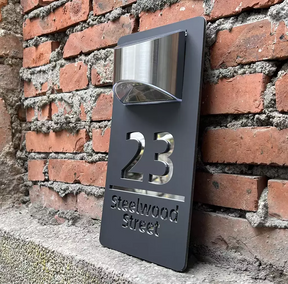 Placa Residencial e comercial personalizada com energia Solar!