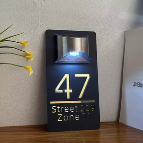 Placa Residencial e comercial personalizada com energia Solar!