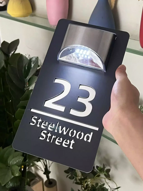 Placa Residencial e comercial personalizada com energia Solar!